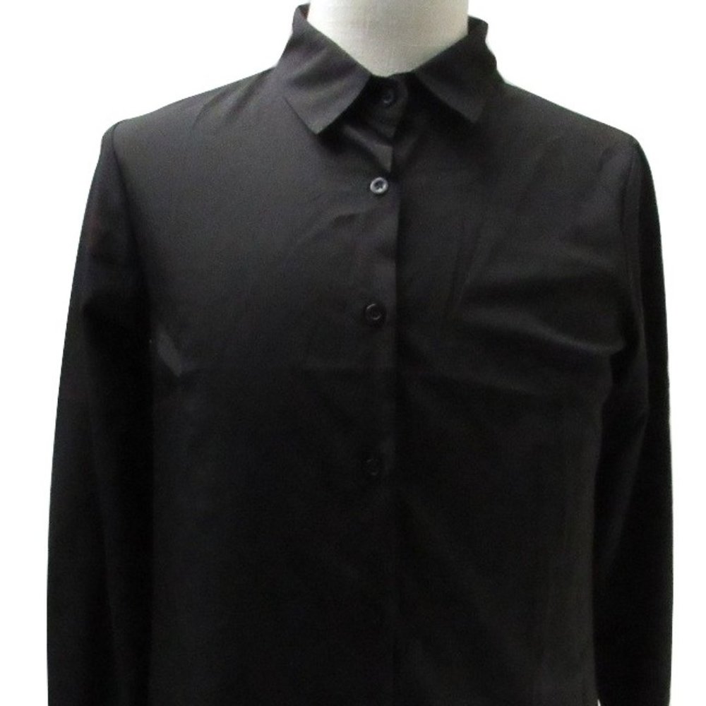 Meaneor Black Long Sleeve Shirt -H5